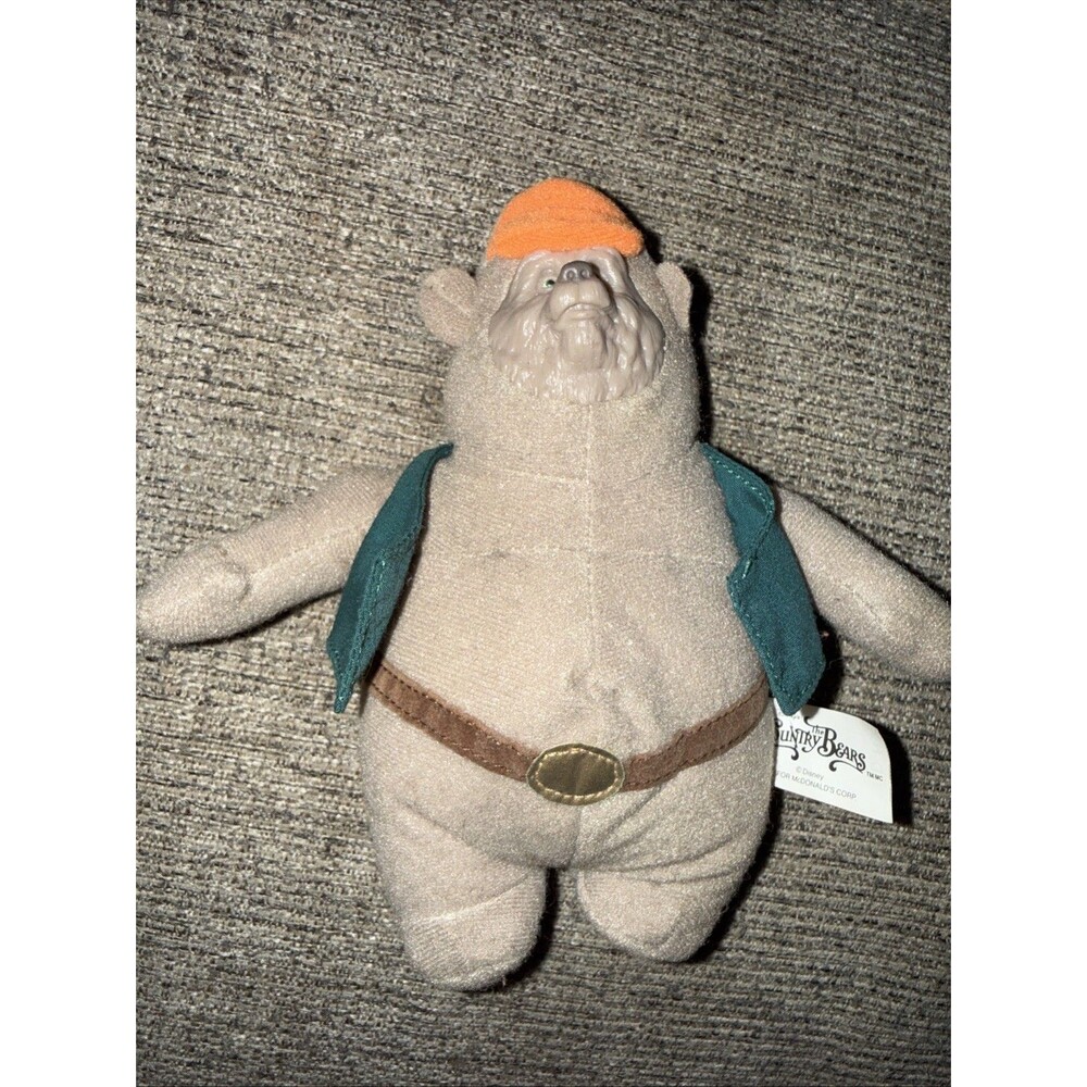 Disney Country Bears McDonald's Jamboree Plush Rubber Face Stuffed Toy 6 Inches